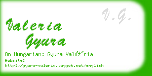 valeria gyura business card